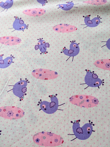 Chick and Egg Cotton Spring Fabric, Easter Fabric, Sewing Fabric